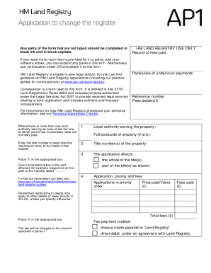 Example of Completed Ap1 Form