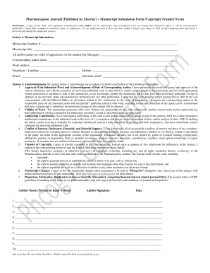 Copyright Transfer Form Elsevier