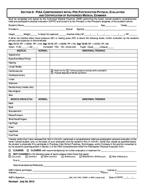 Evaluation of Medical Form