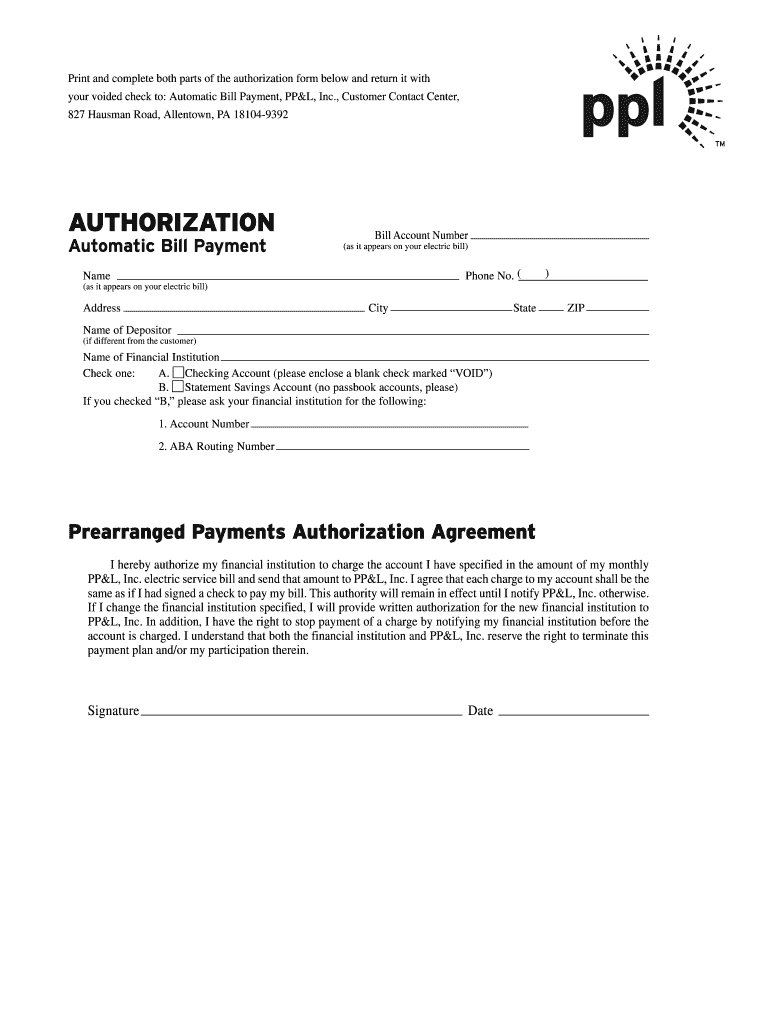 Print and Complete Both Parts of the Authorization Form below and Return it with