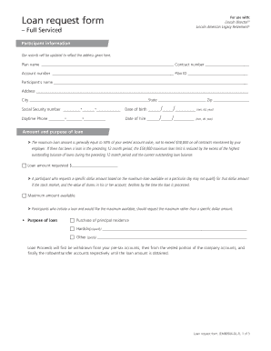 Lincoln Financial Loan Request Form
