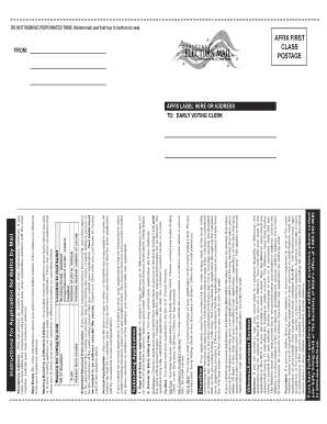 Texas Absentee Ballot Application Comal County Co Comal Tx  Form