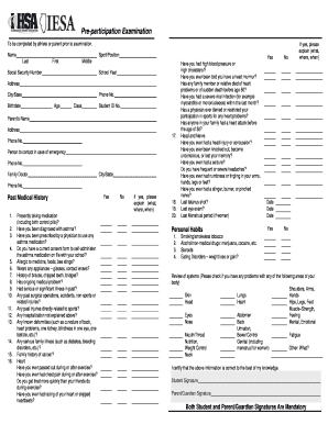 Ihsa Forms for Physical