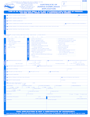 CertIfICate of ZOnIng COmplIanCe ApplICatIOn City of Richmond  Form