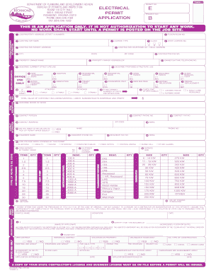 Electrical Permit City of Richmond  Form