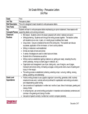 Persuasive Letter Example  Form