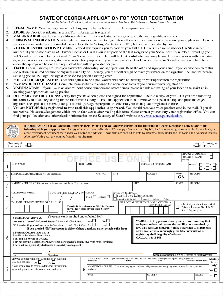 Register to Vote  Form