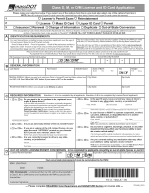  Learner&#039;s Permit Application Massachusetts Registry of Motor Massdot State Ma 2017