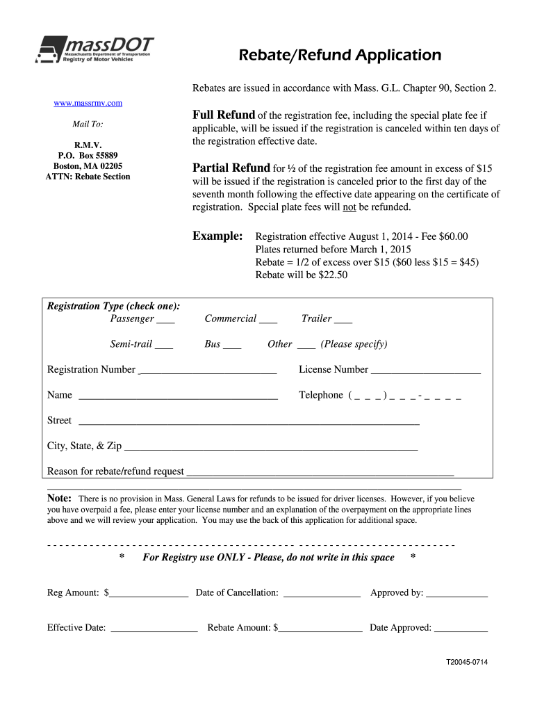  Renter Rebate Ma Form 2014-2024