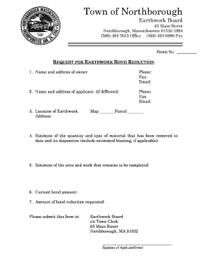 Bond Reduction Letter  Form