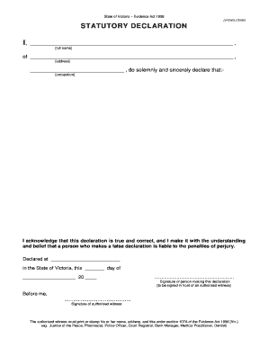 Stat Dec  Form