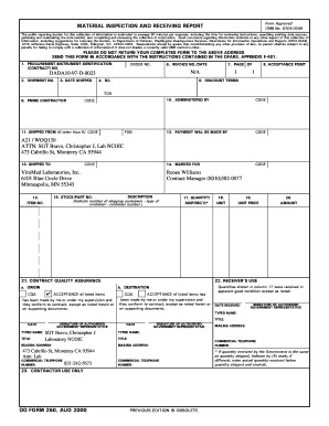 Receiving Report Template  Form