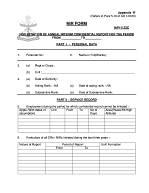 Nir Full Form