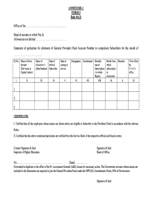 Gpf Statement Online Assam  Form