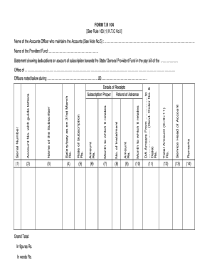 Form Tr 104