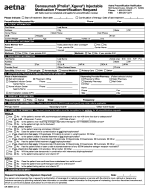 Aetna Auth Form