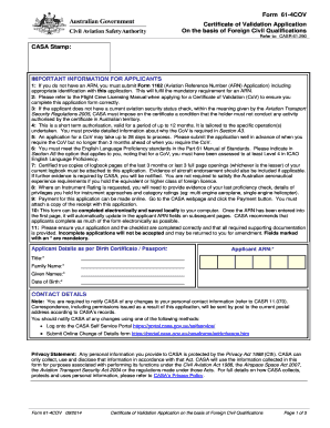 Form 61 4cov