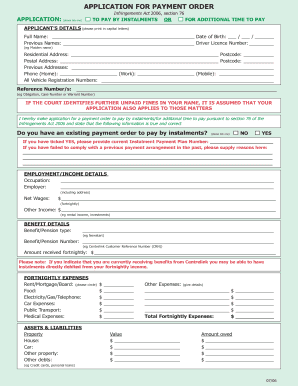 Pay Order Form