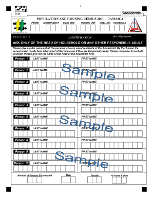 Census Application Form