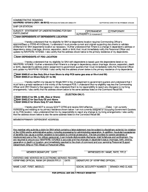 Navpers 1070 613 Bah  Form