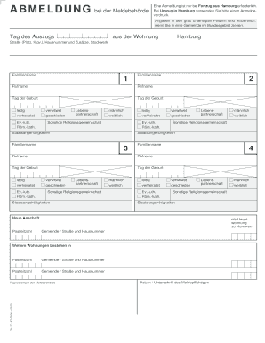 Abmeldeformular Hamburg PDF