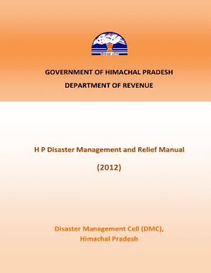 Relief Manual Himachal Pradesh  Form