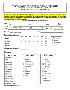 Ihss Contra Costa County  Form