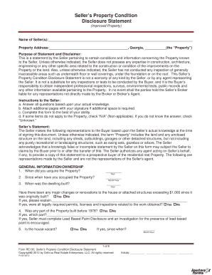 RE130 Sellers Property Condition Disclosuredoc  Form