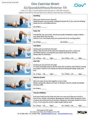 Oov Exercise Sheet  Form