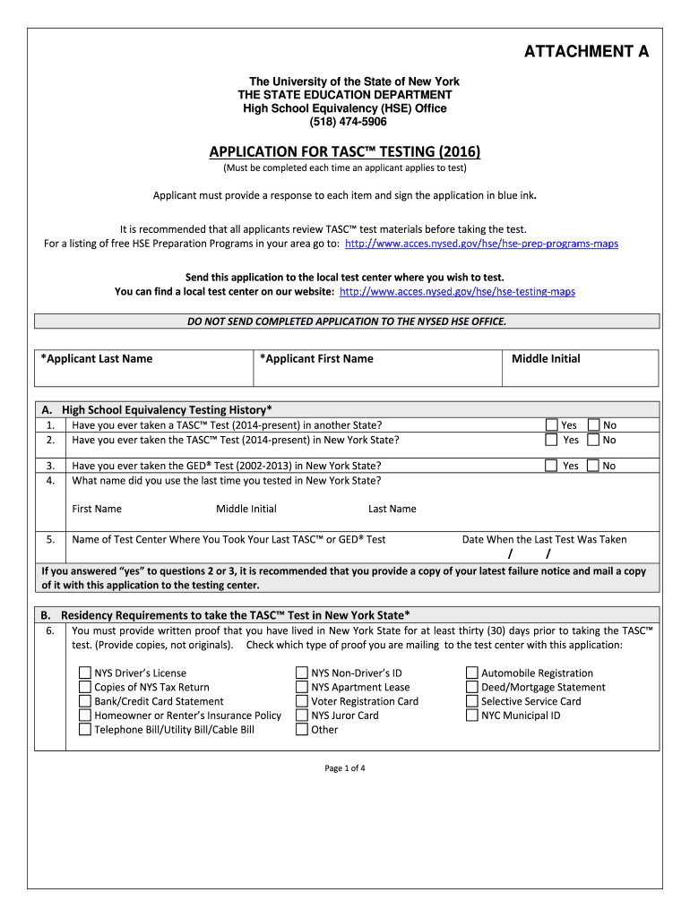  Tasc Test Application 2016-2024