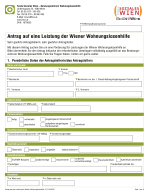 Lederergasse Wohnungslosenhilfe  Form