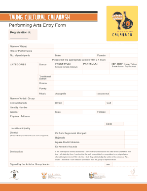 Mmabana Registration  Form