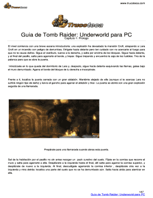 Tomb Raider PDF  Form
