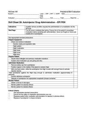 Wremac Skills Sheets  Form