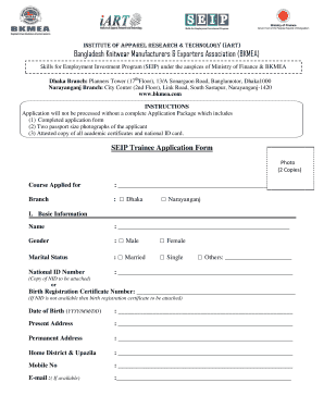 Bkmea Application Form