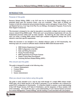 Sap Resource Related Billing  Form