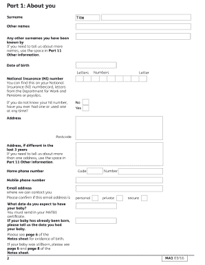 Ma1 Form