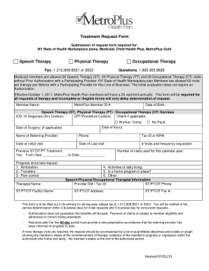 Metroplus Physical Therapy  Form