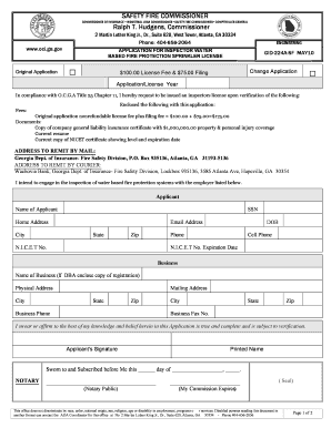 Georgia Insurance Commissioner  Form
