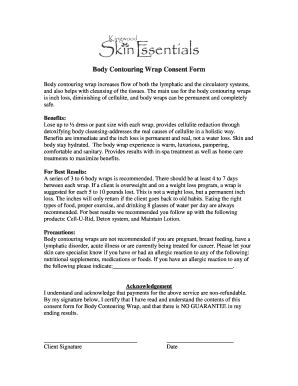 Ultrasonic Cavitation Consent Form PDF