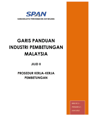 Garis Panduan Industri Pembetungan Malaysia  Form