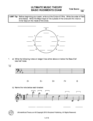 Ultimate Music Theory PDF  Form