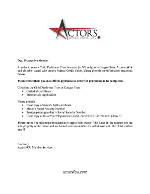  November 20, Actors Federal Credit Union 2009-2024