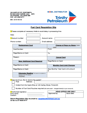 Fuel Request Form