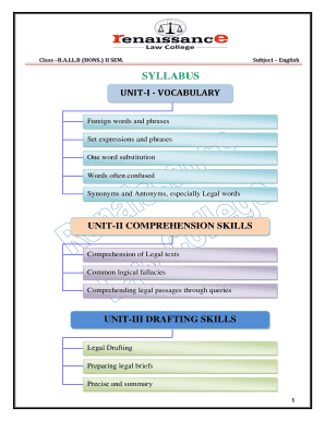 Renaissance Law College Notes PDF  Form