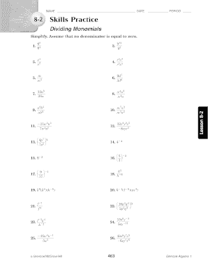 8 28 2 Skills Practice Dr P Math  Form