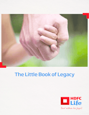 HDFC Life&amp;#39;s the Little Book of Legacy GettingYouRich  Form