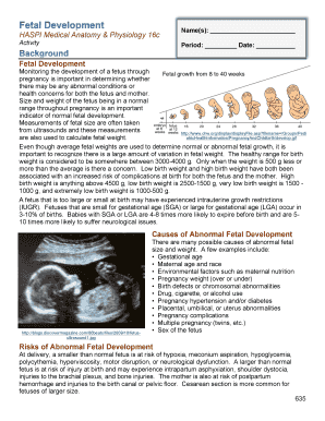 Fetal Development Haspi Answers  Form