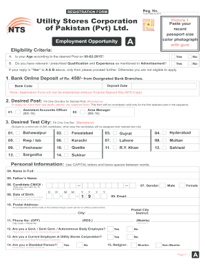 Utility Store Registration Code  Form
