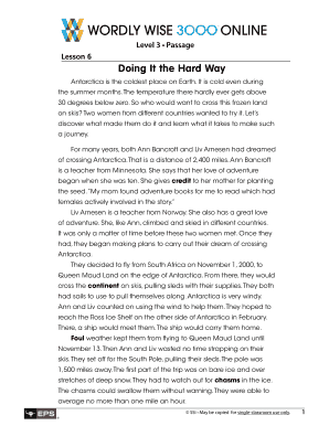 Wordly Wise 3000 Book 3 Lesson 6  Form